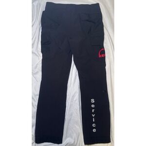 Engelbert Strauss Workwear Cargo Pants Mens 36R Black Service Tech Trousers